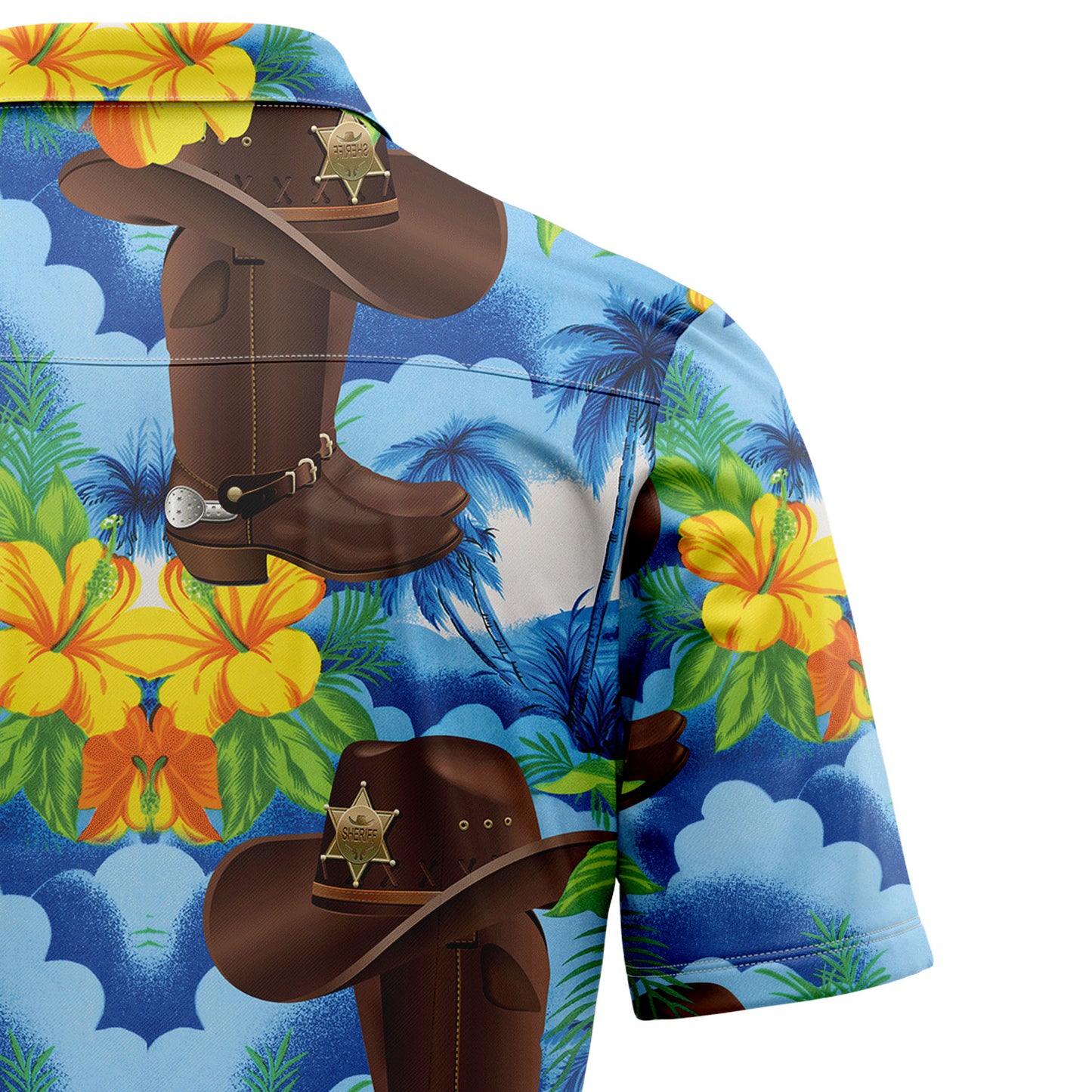 Cowboy Blue Hawaiian Vintage T2107 Hawaiian Shirt