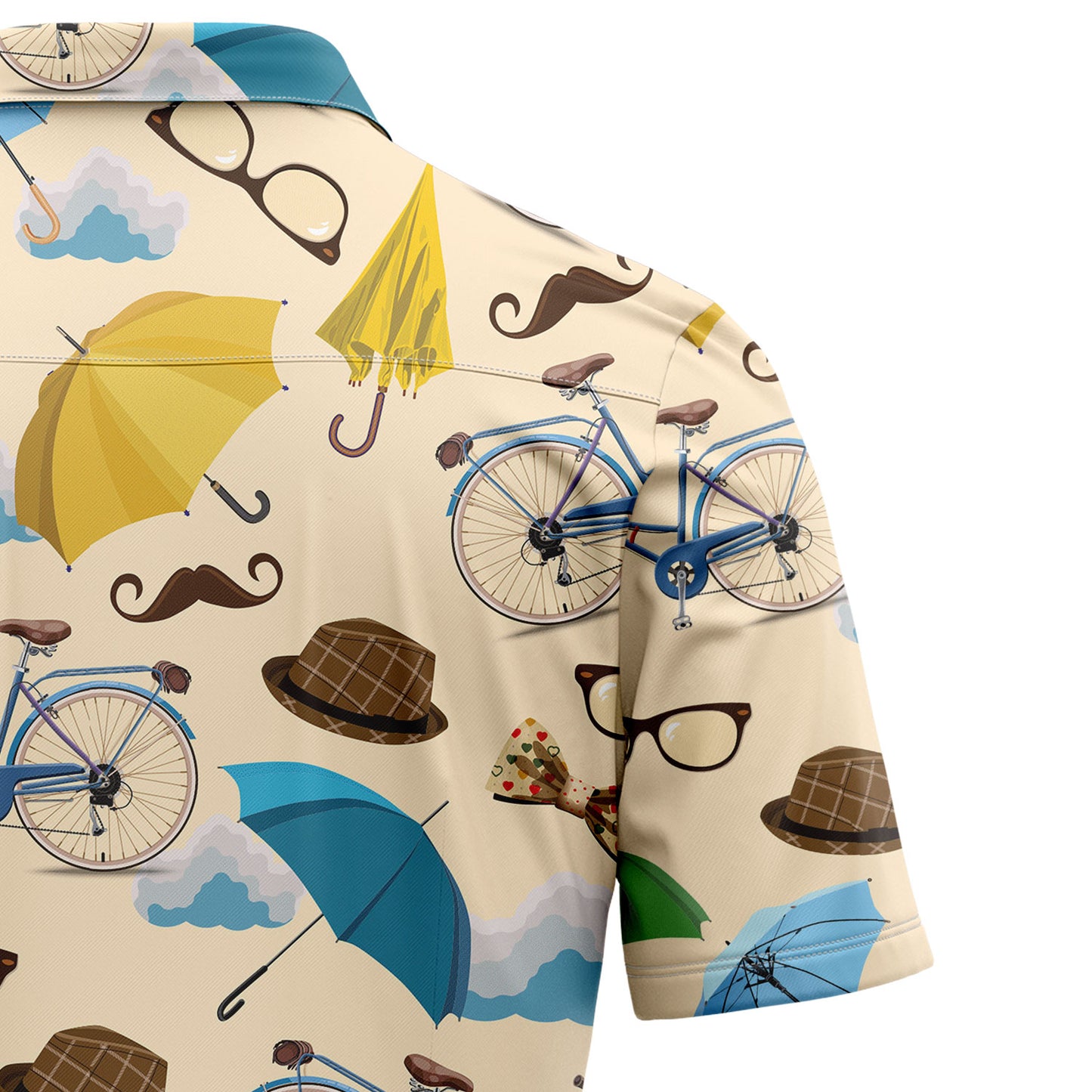 Blue Vintage Bicycle G5710 Hawaiian Shirt