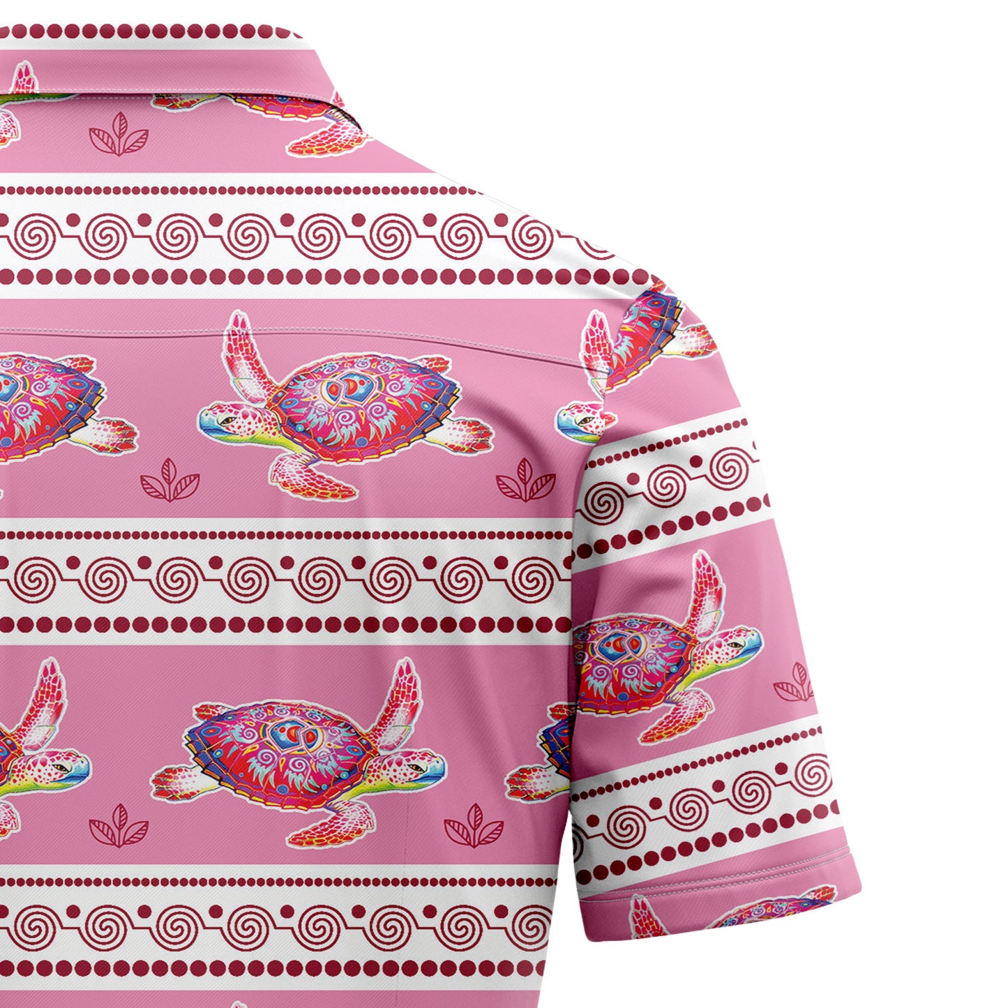 Pink Turtle Pattern D2007 Hawaiian Shirt