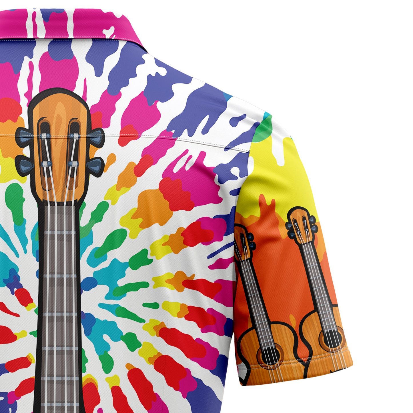 Guitar Tie Dye TY2007 Hawaiian Shirt