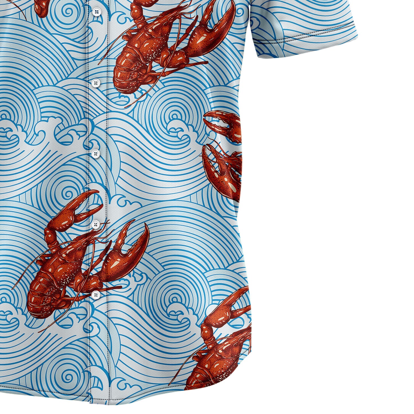 Lobsters Blue Waves H217020 Hawaiian Shirt