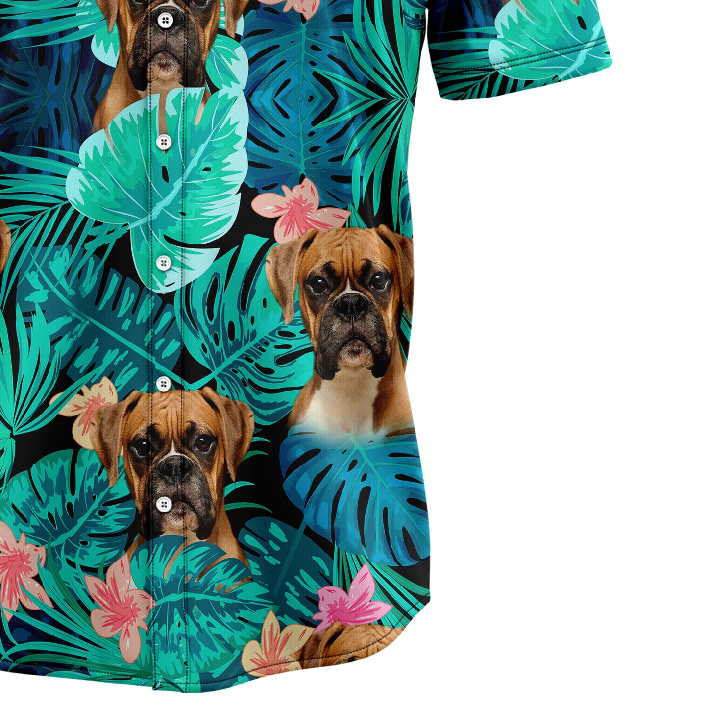 Custom Dog Face Tropical G5813 Hawaiian Shirt
