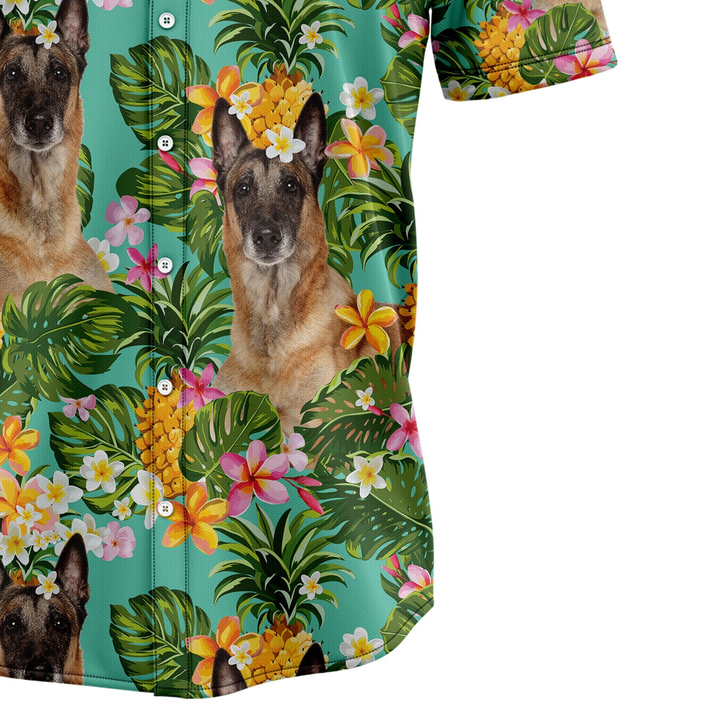 Tropical Pineapple Belgian Malinois H77041 Hawaiian Shirt