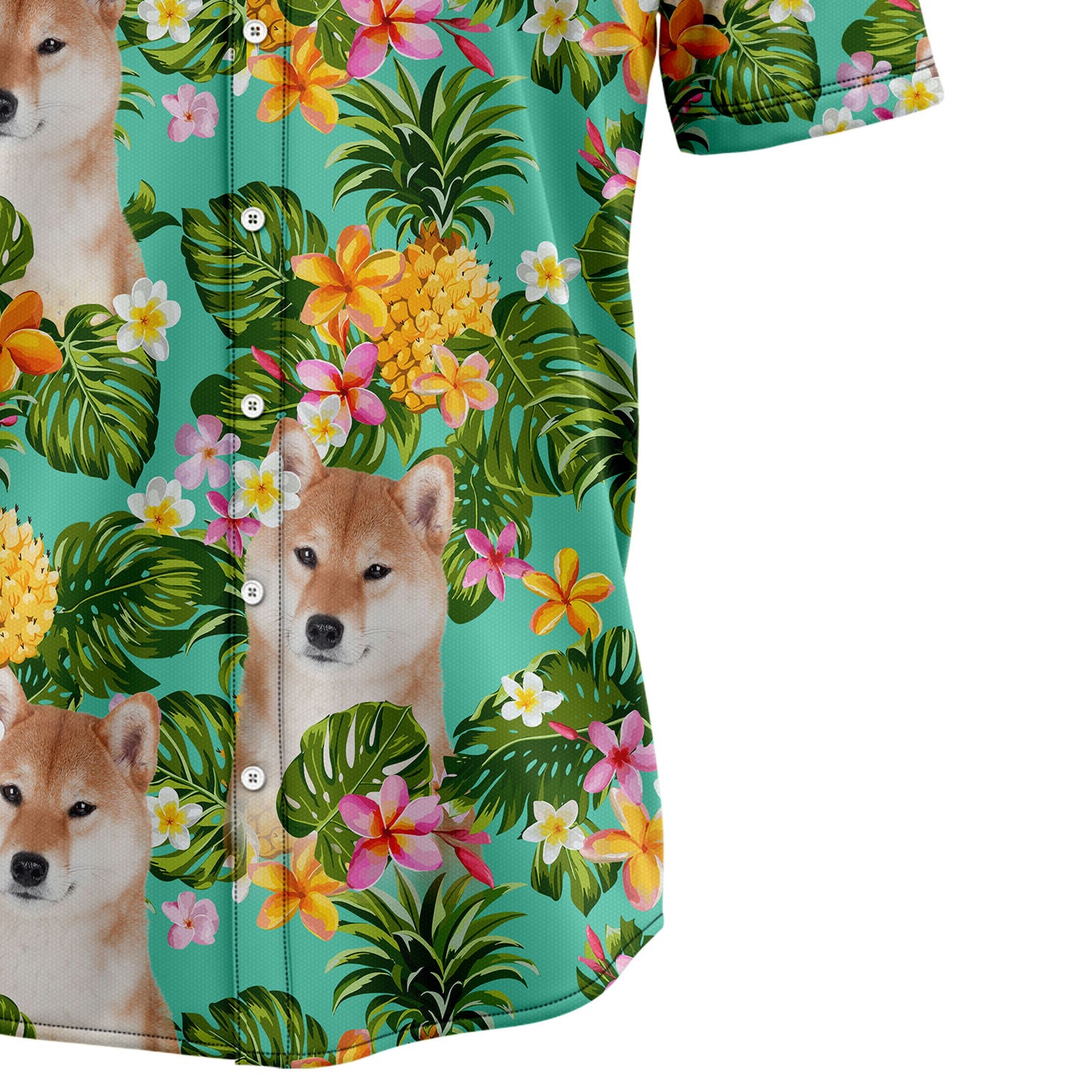 Tropical Pineapple Shiba Inu H37023 Hawaiian Shirt