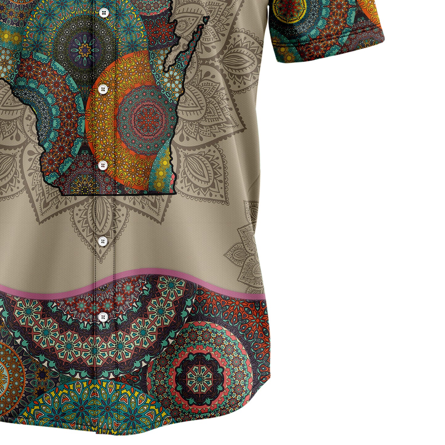 Awesome Wisconsin Mandala H2749 Hawaiian Shirt