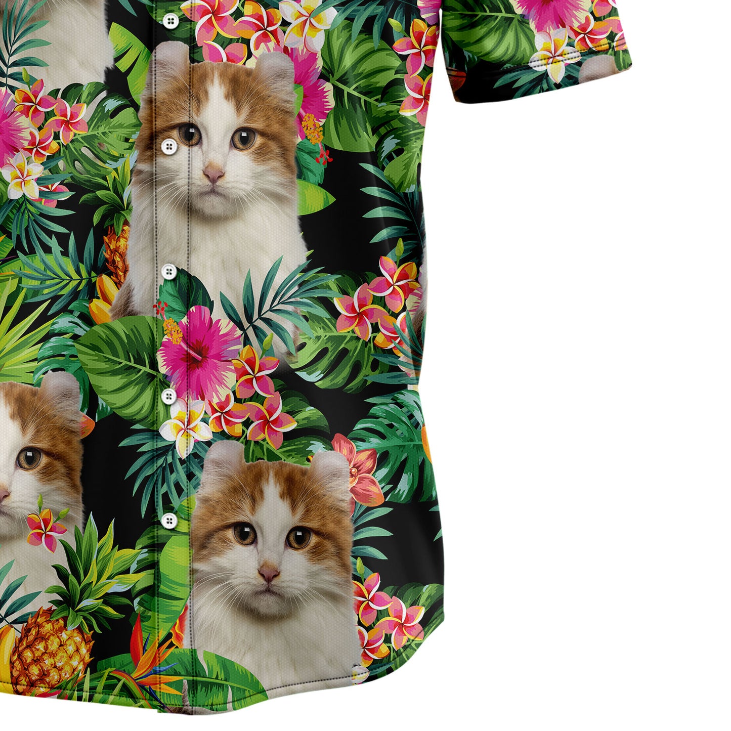 Funny Custom Photo Cat Tropical Hawaiian Shirt