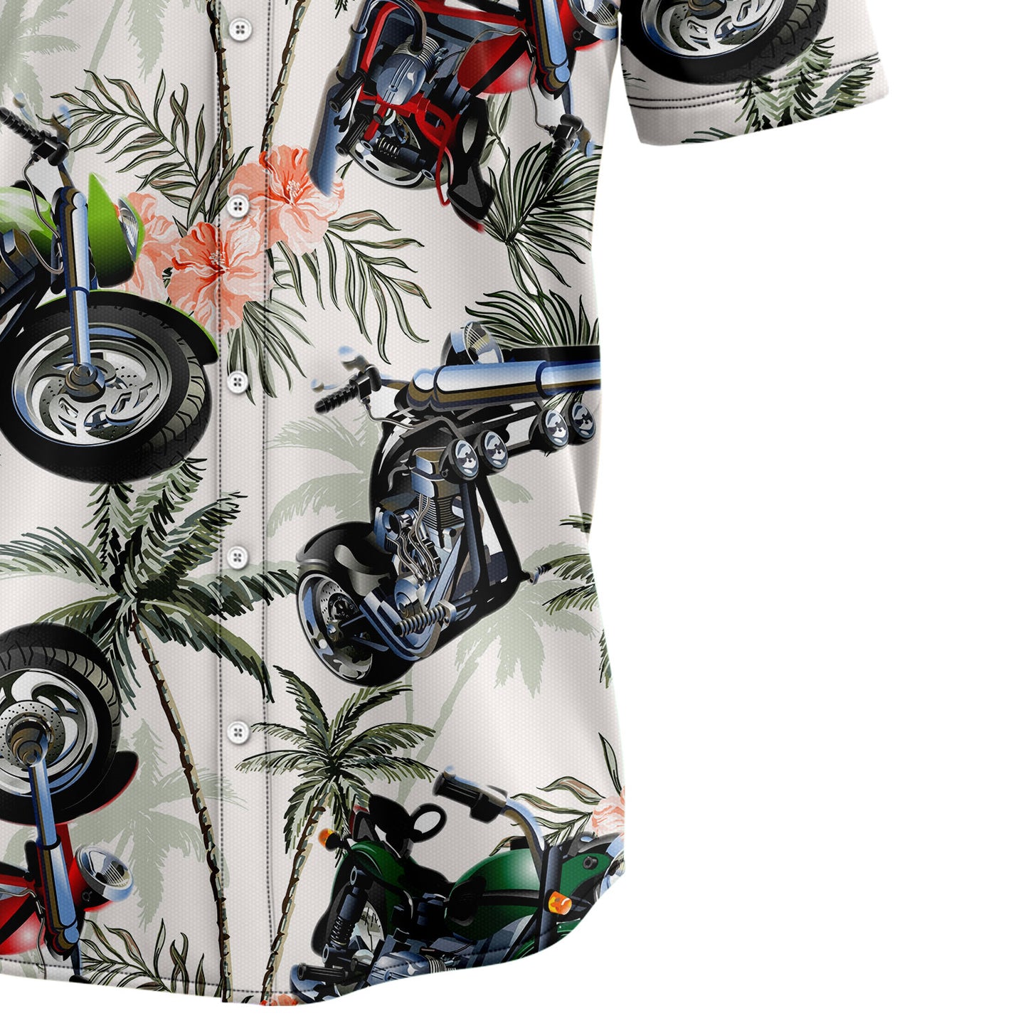 Motorbike Tropical Vintage T0307 Hawaiian Shirt