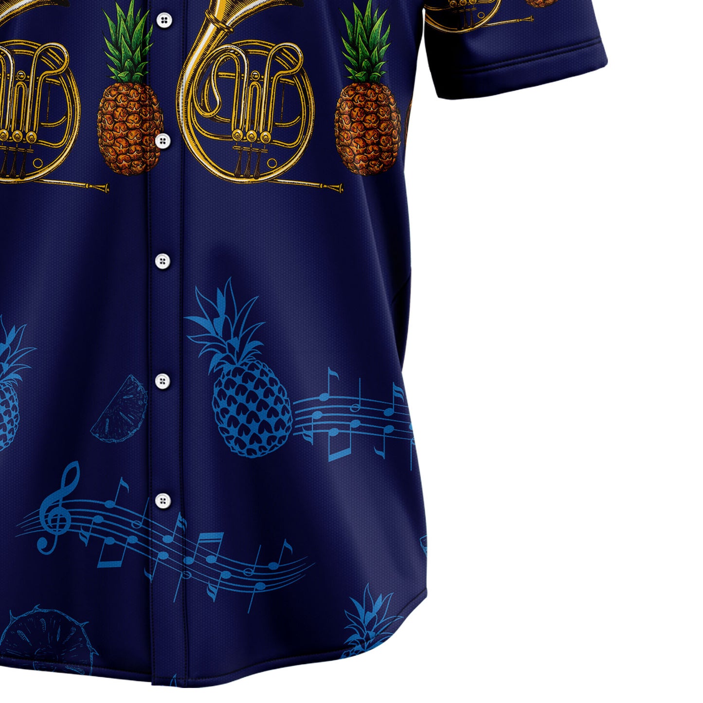 French Horn Musical Instrument G5805 Hawaiian Shirt