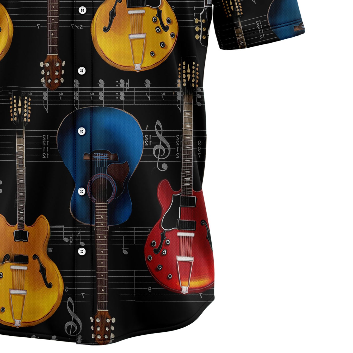Guitar Music T1707 Hawaiian Shirt