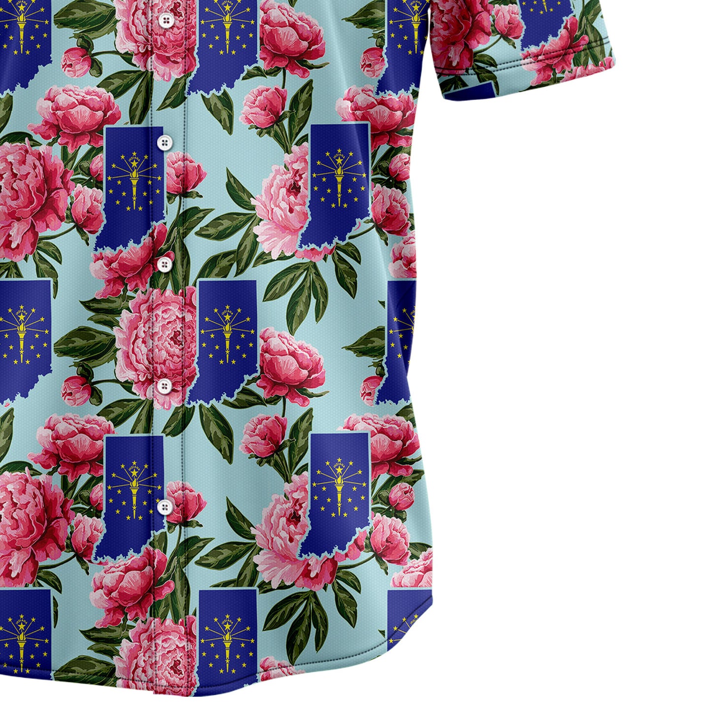 Indiana Peony H77018 Hawaiian Shirt