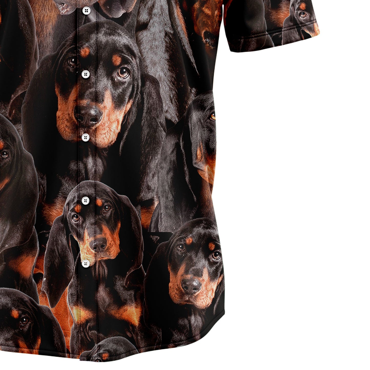 Black and Tan Coonhound Awesome D0207 Hawaiian Shirt