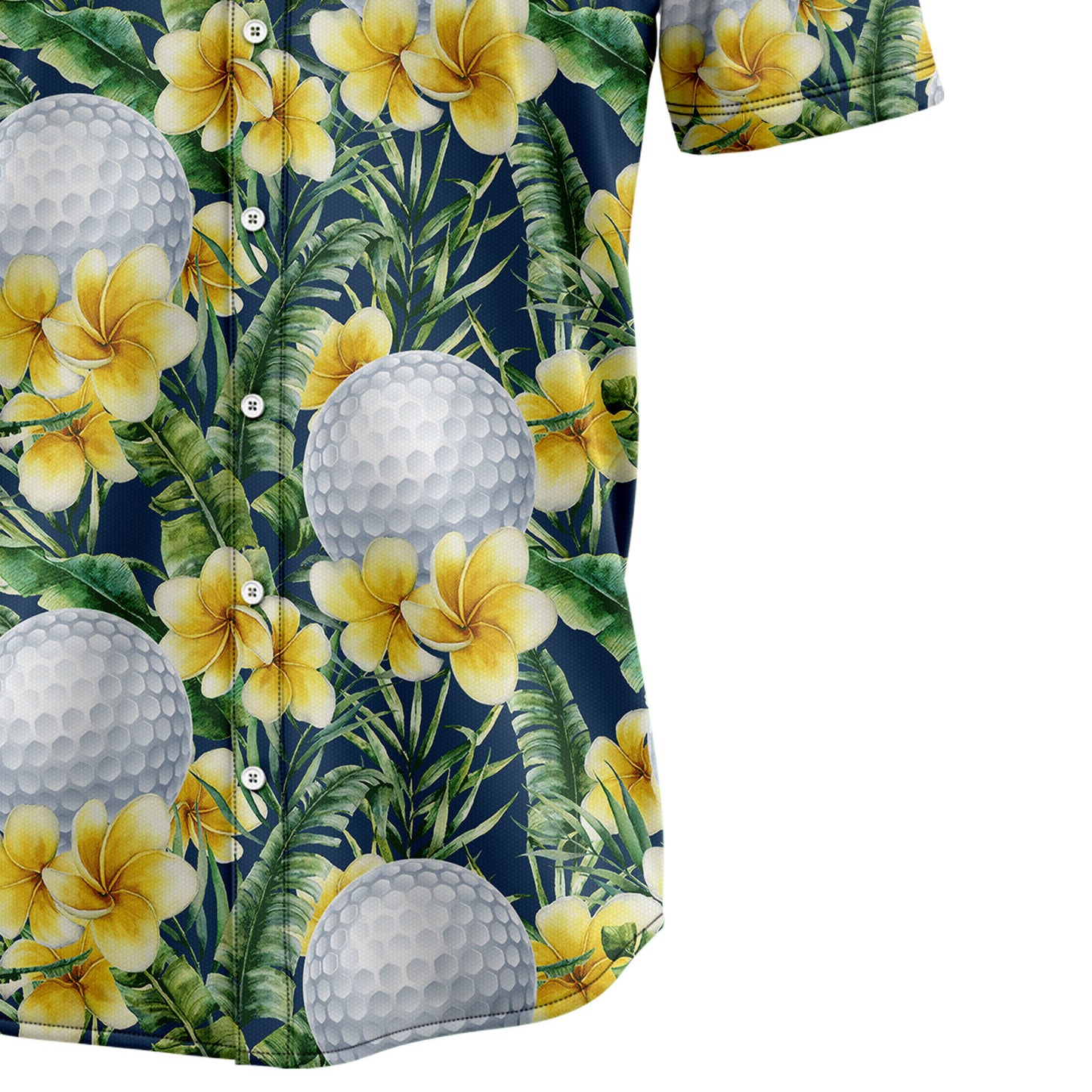 Golf Frangipani D1307 Hawaiian Shirt