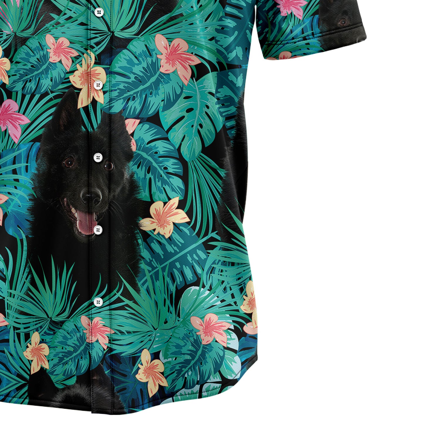 Schipperke Tropical T0307 Hawaiian Shirt