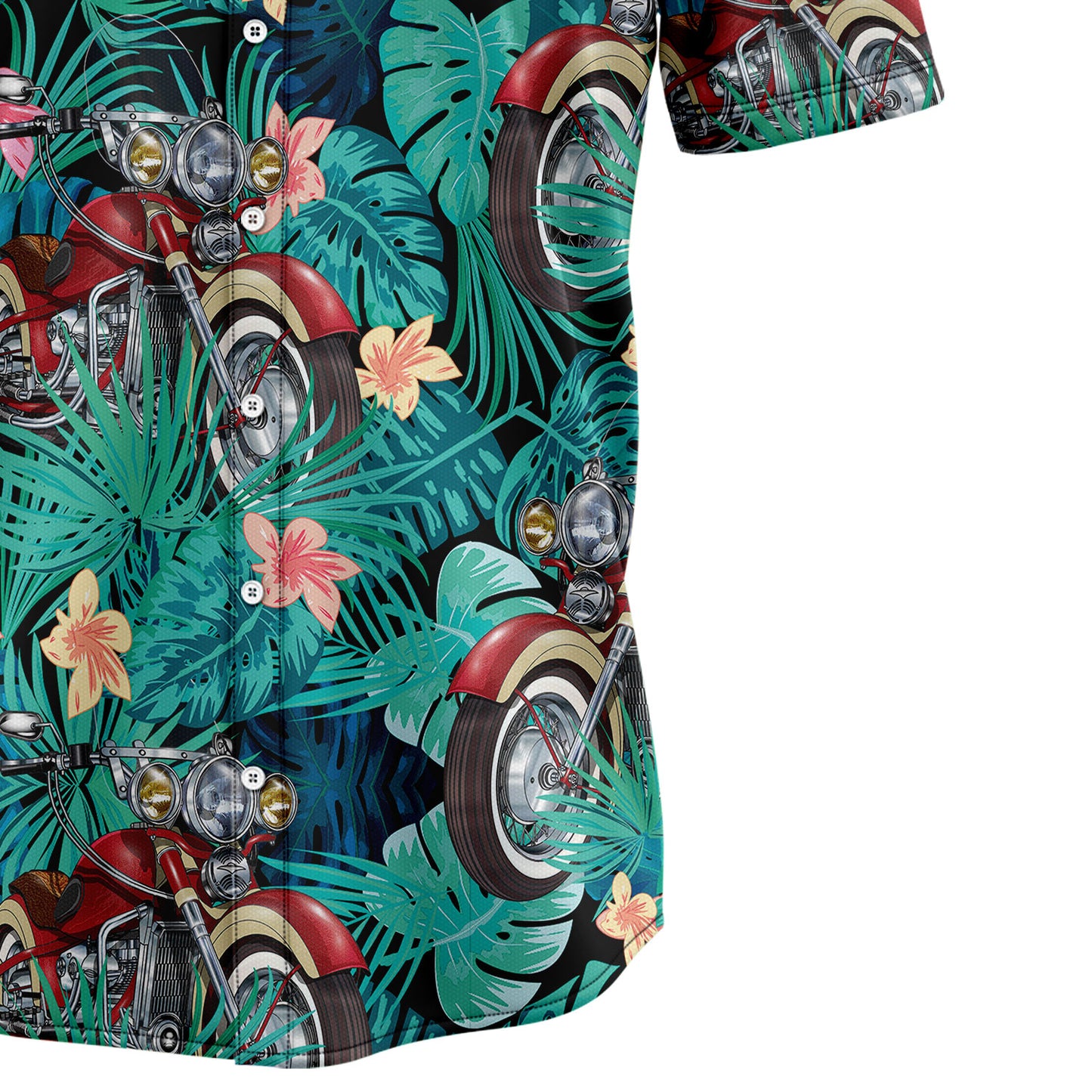 Motorbike Tropical T0907 Hawaiian Shirt