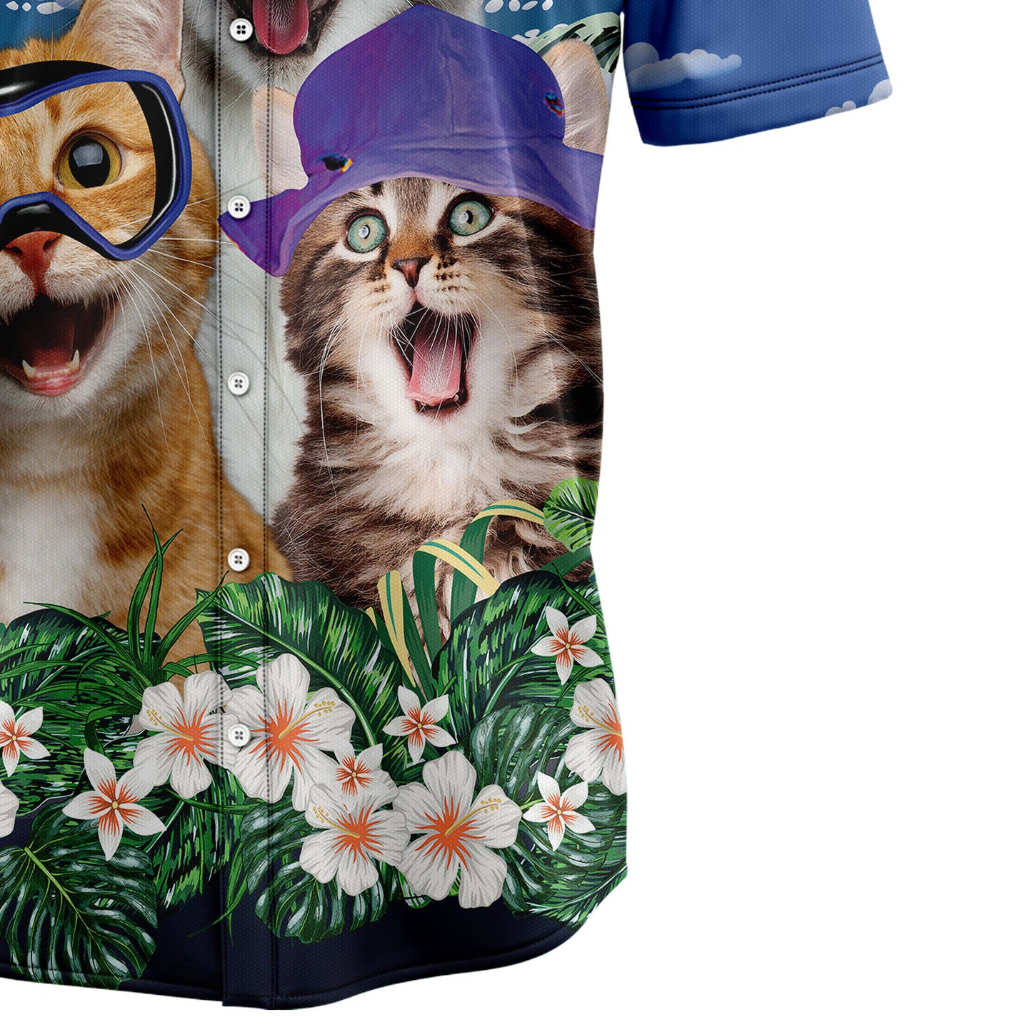 Cats Summer Beach T0707 Hawaiian Shirt