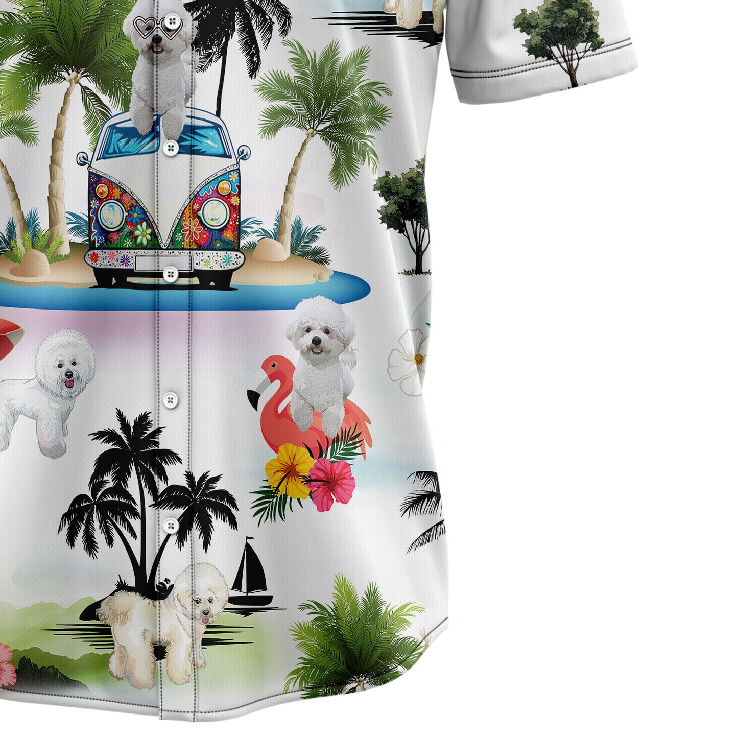 Bichon Frise Vacation G5707 Hawaiian Shirt