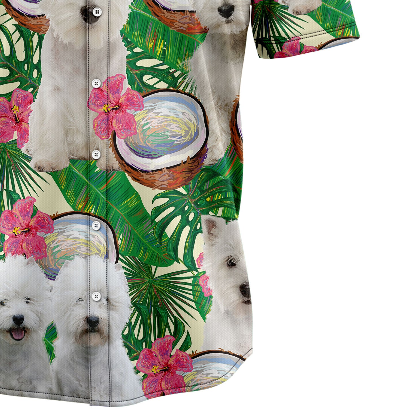 West Highland Terrier Tropical Coconut G5731 Hawaiian Shirt