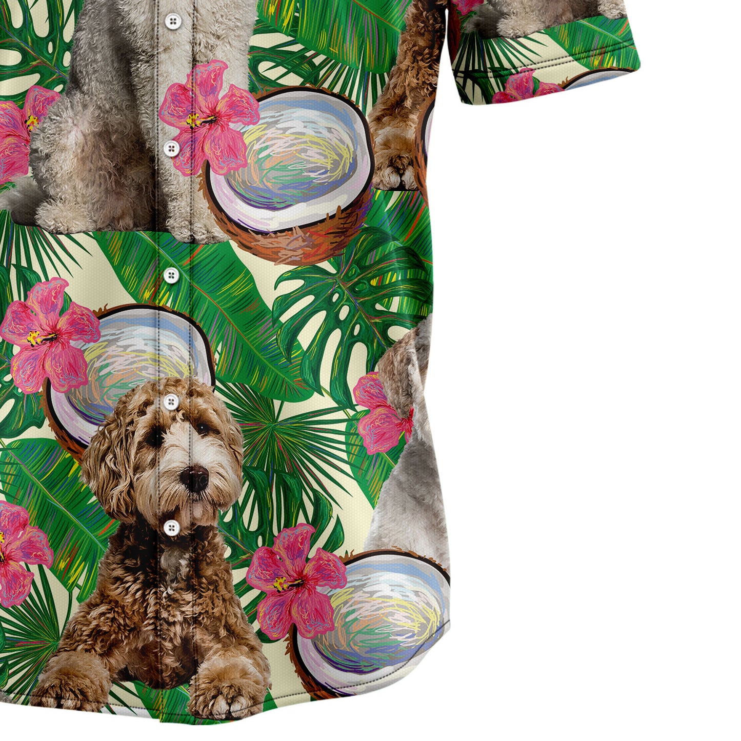 Labradoodle Tropical Coconut G5731 Hawaiian Shirt
