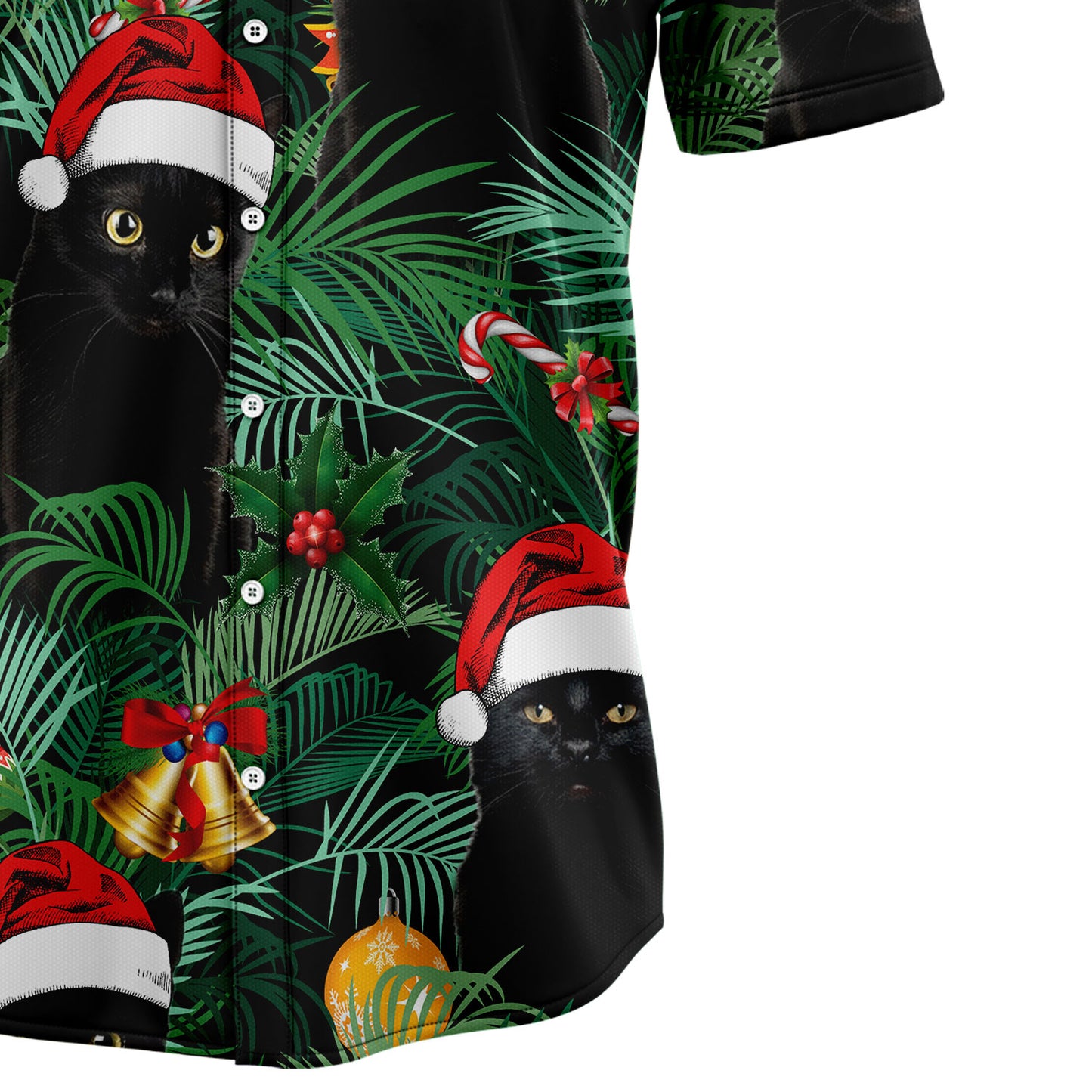 Black Cat Christmas G51211 Hawaiian Shirt