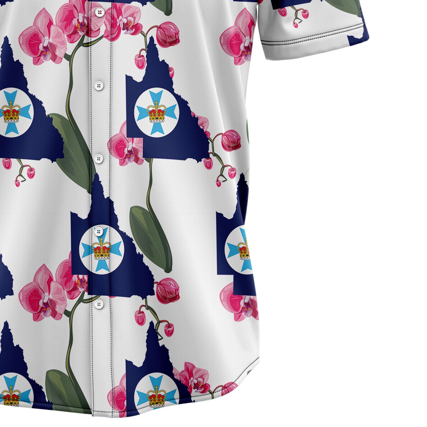 Queensland Dendrobium Phalaenopsis H8917 Hawaiian Shirt