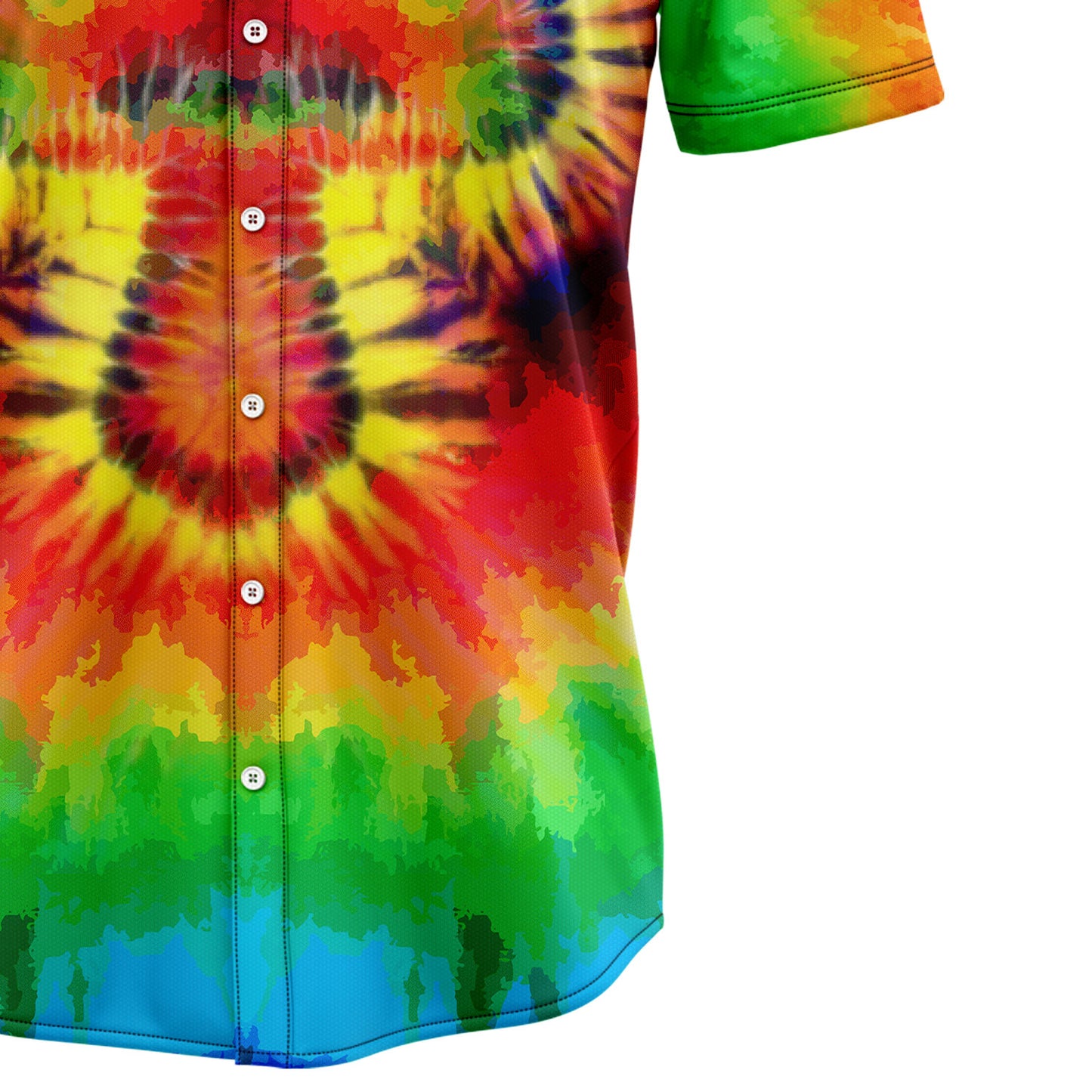 Mushroom Tie Dye H10815 Hawaiian Shirt