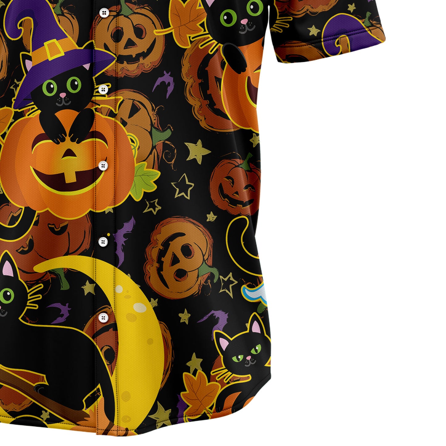 Black Cat Halloween G5813 Hawaiian Shirt