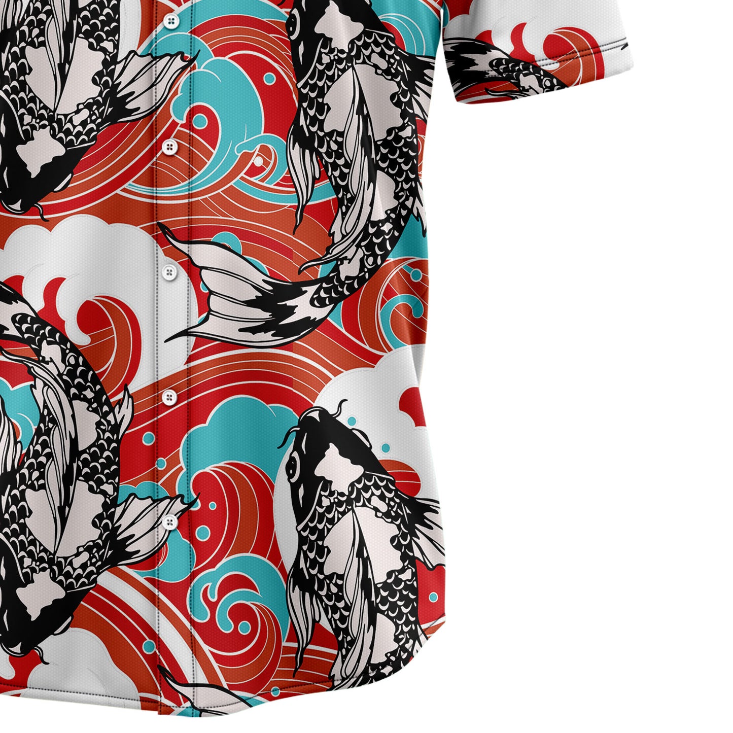 Koi Fish Wave T1008 Hawaiian Shirt
