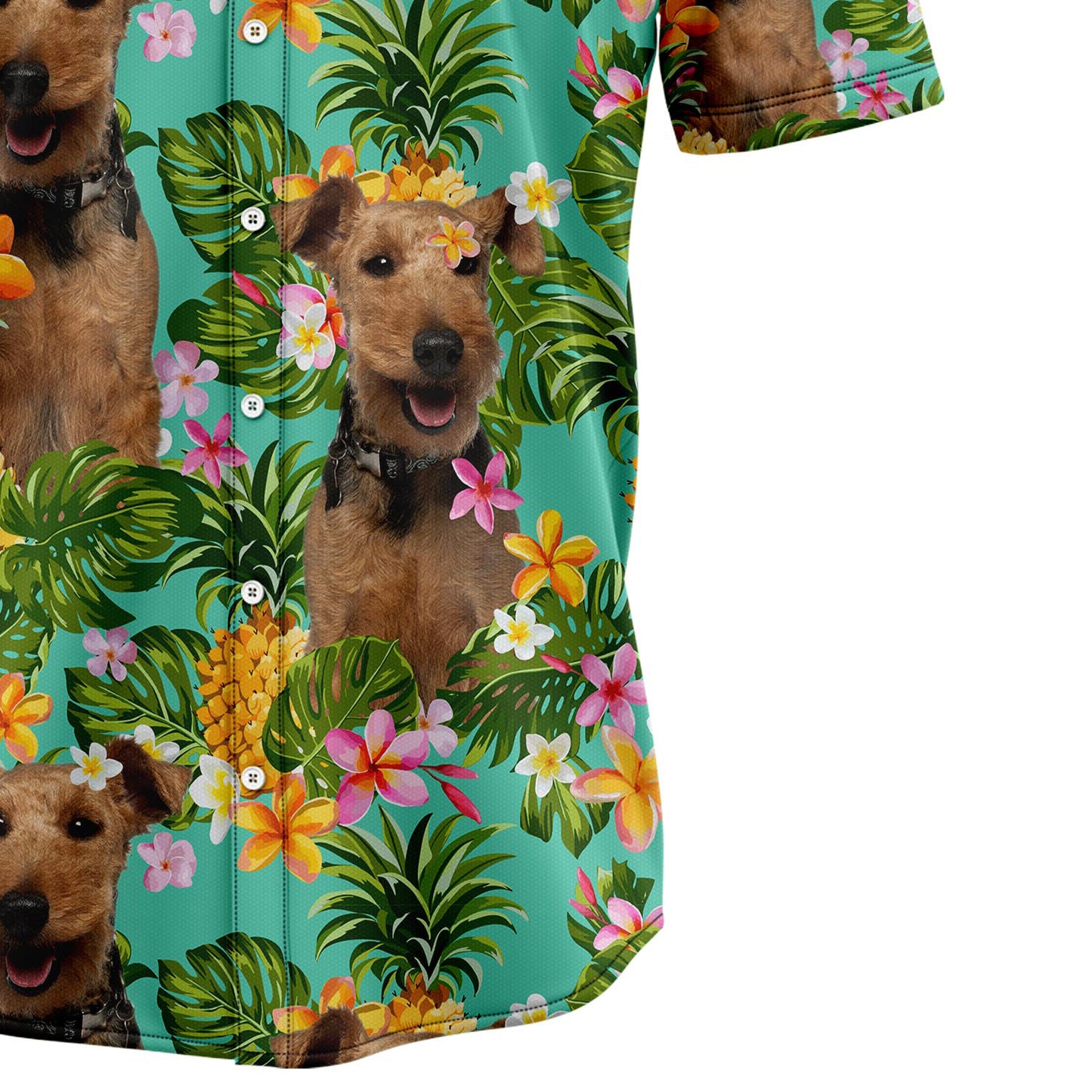 Tropical Pineapple Welsh Terrier H137069 Hawaiian Shirt