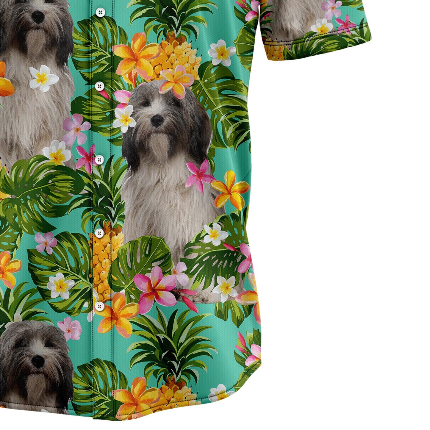Tropical Pineapple Tibetan Terrier H137061 Hawaiian Shirt