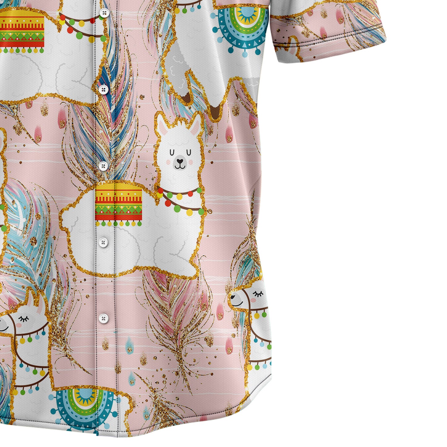 Llama Boho Feather H5801 Hawaiian Shirt