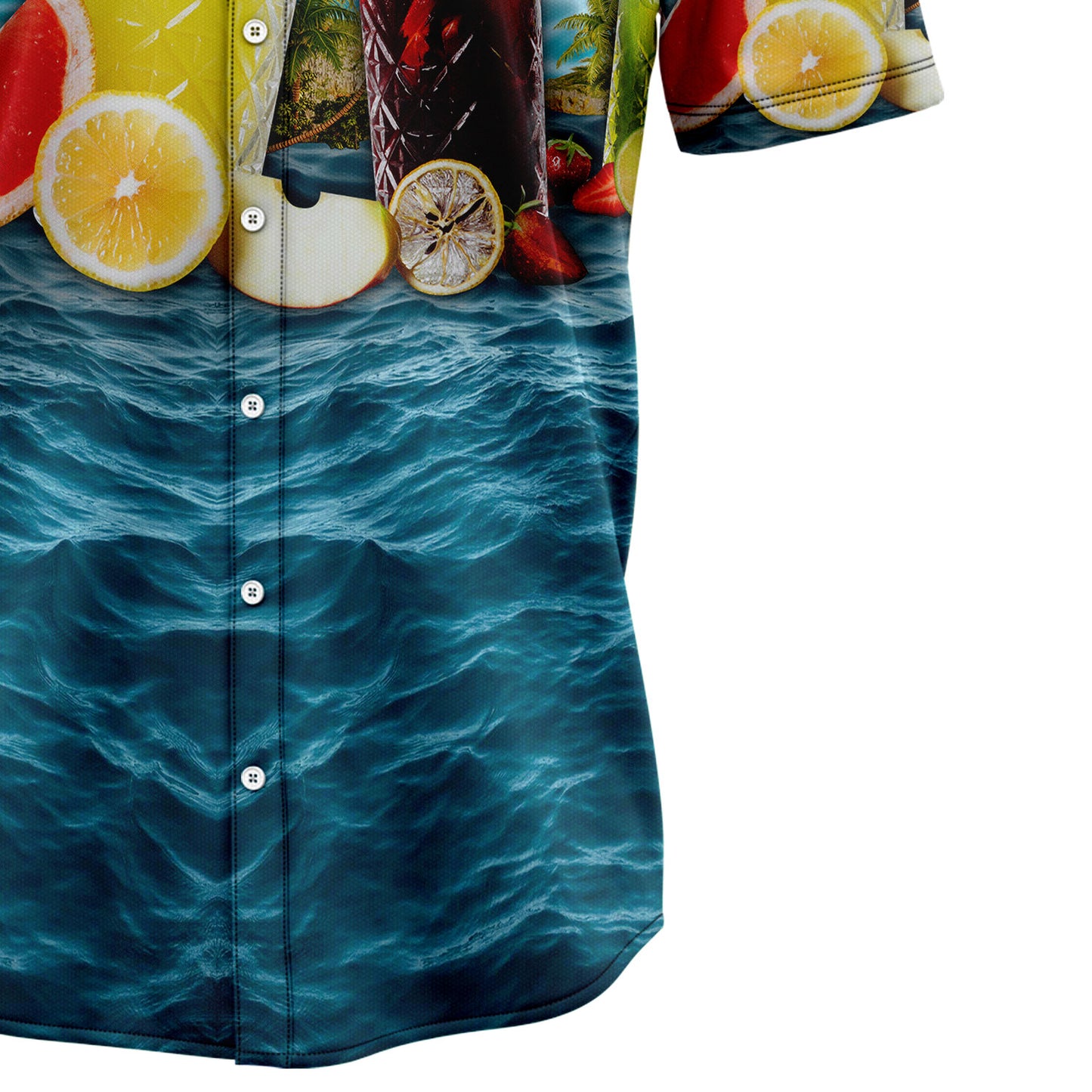 Cocktail Blue Ocean H4814 Hawaiian Shirt