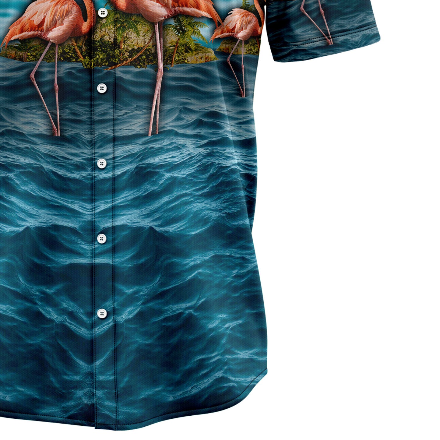 Flamingo Blue Ocean H4810 Hawaiian Shirt