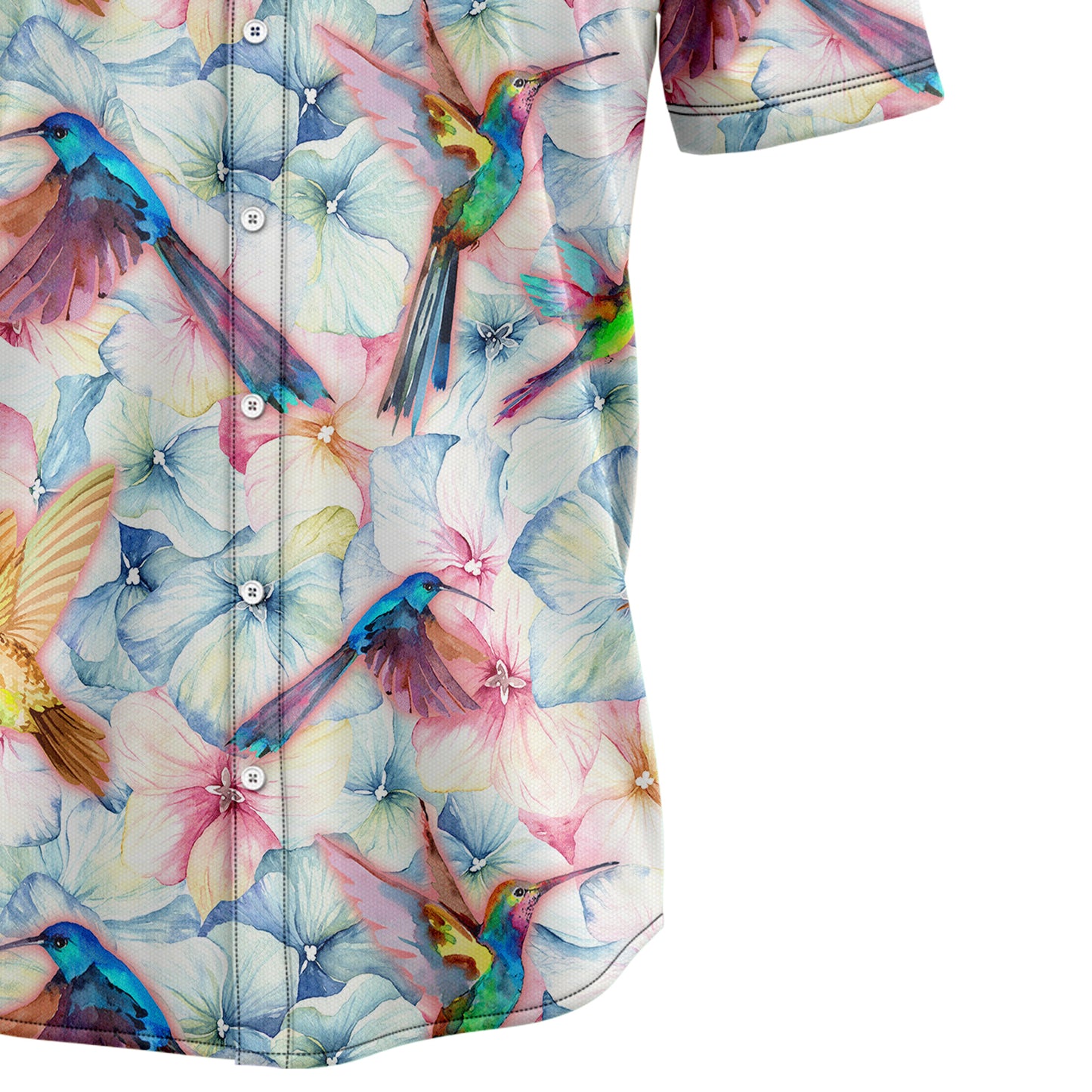 Hummingbird And Vintage Floral H147014 Hawaii Shirt