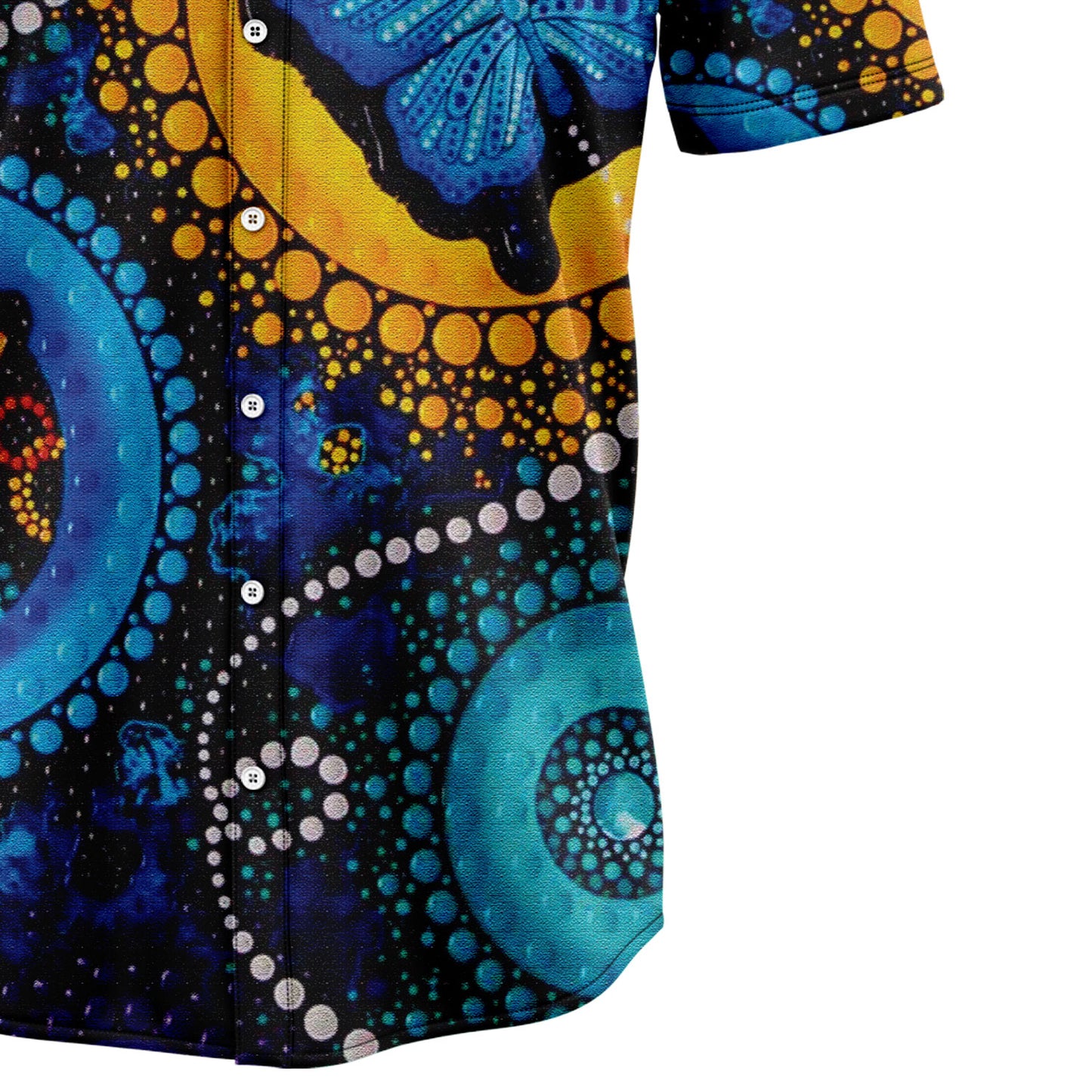 Butterfly Colorful Circle T3007 Hawaiian Shirt