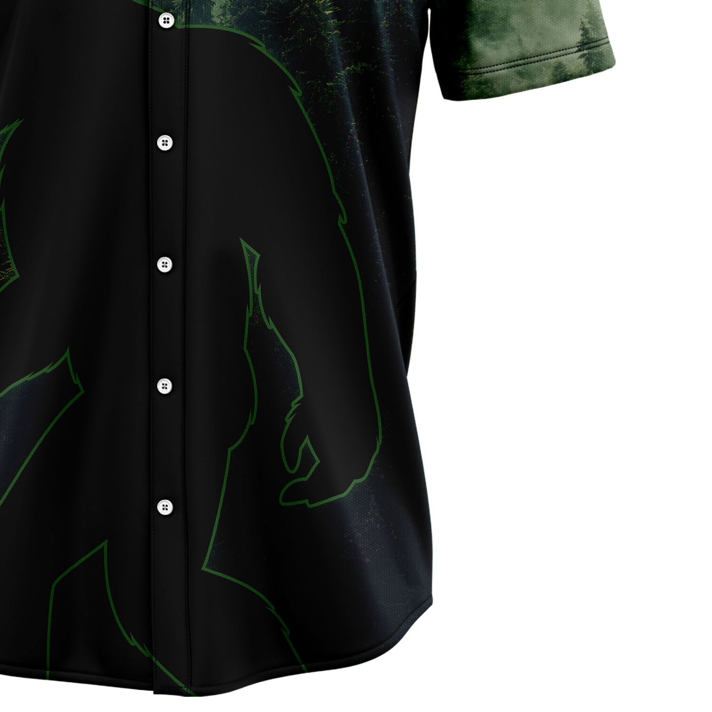 Bigfoot Night Forest T0308 Hawaiian Shirt
