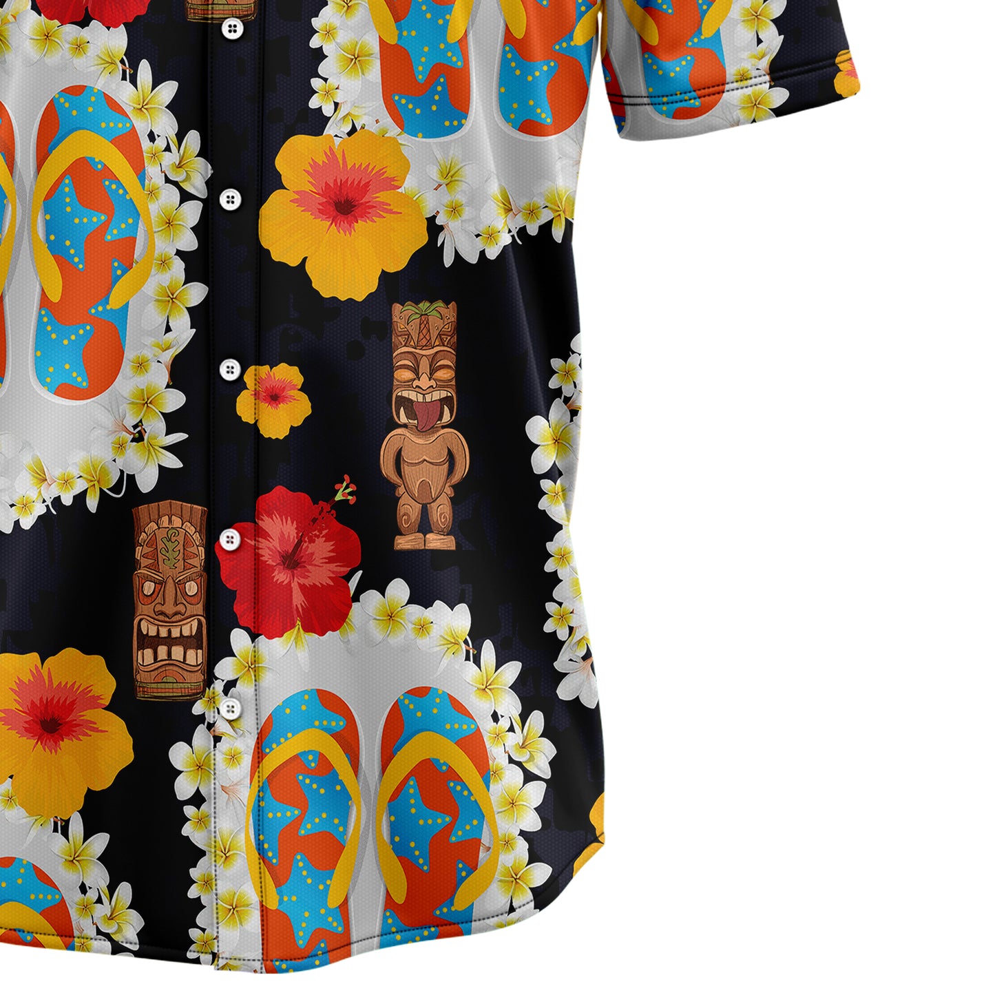 Flip-flops Tiki Pattern T1307 Hawaiian Shirt