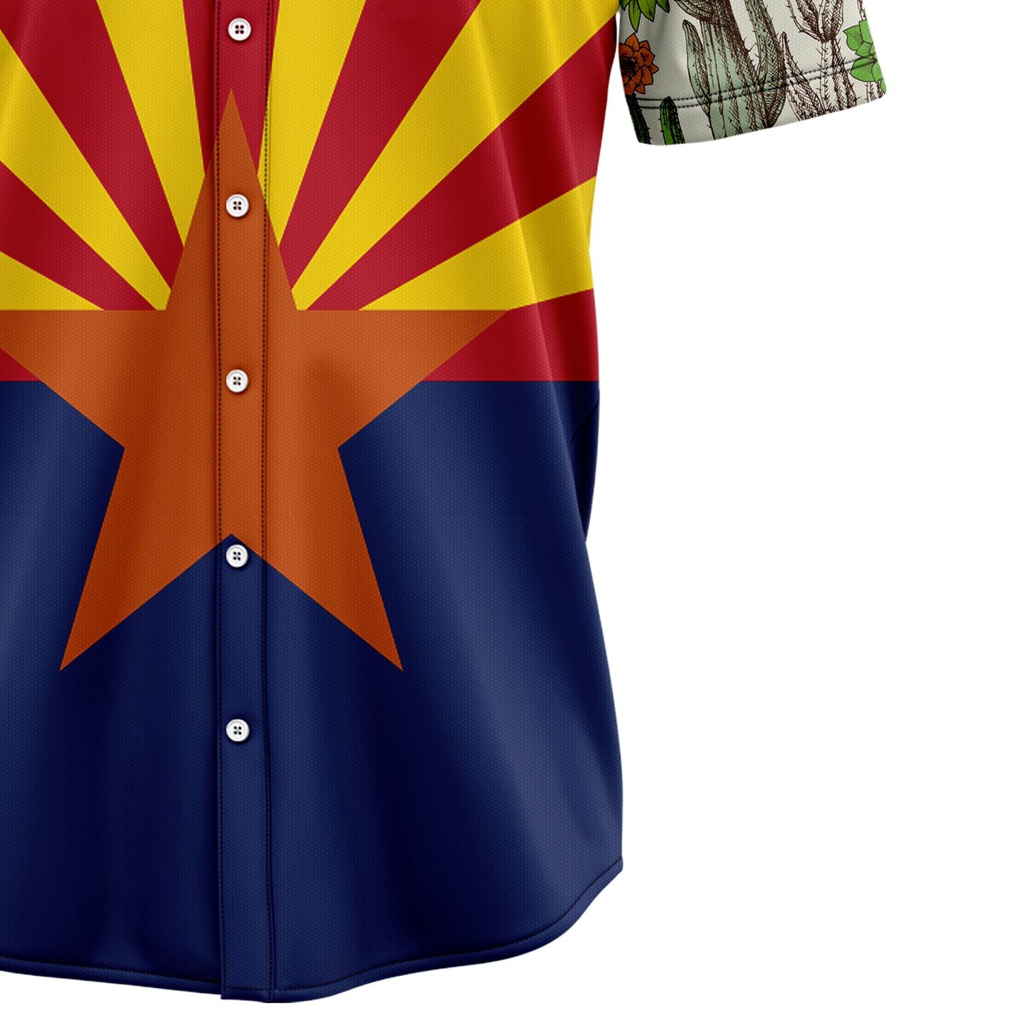 Arizona Cactus Blossom Flag H137033 Hawaiian Shirt