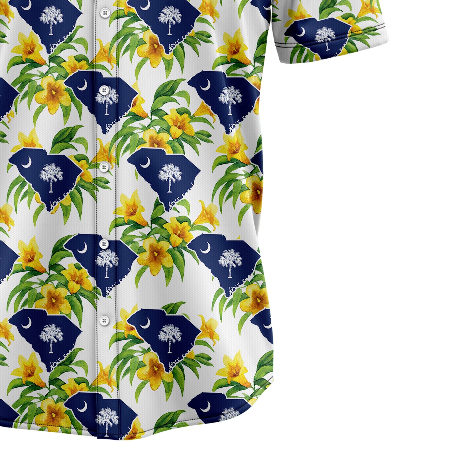 South Carolina Yellow Jessamine H107011 Hawaiian Shirt