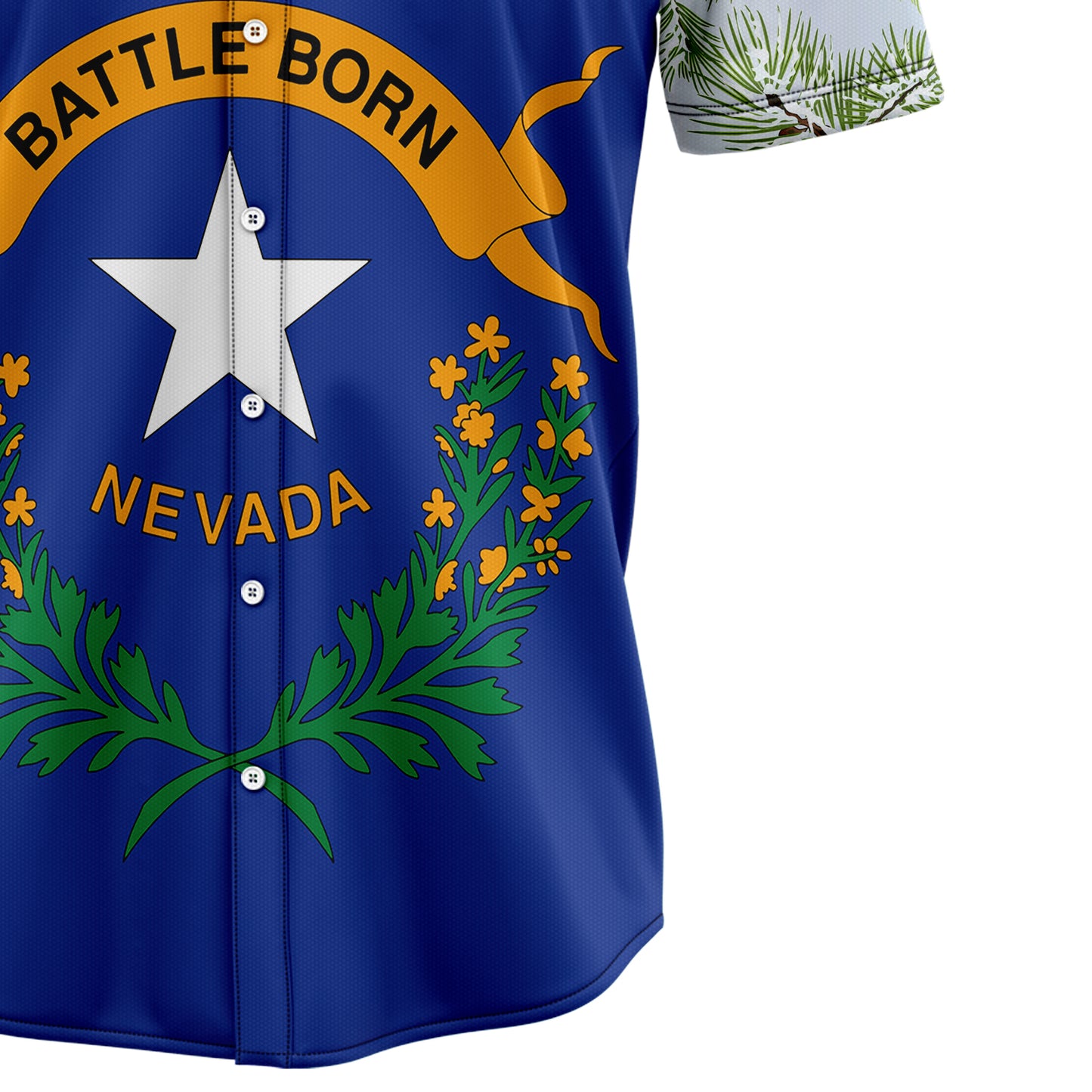 Nevada Singleleaf Pinyon Pine Flag H137035 Hawaiian Shirt