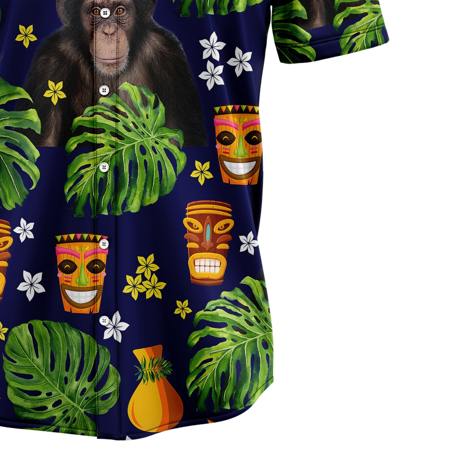 Chimpanzee Native Tropical T1307 Hawaiian Shirt