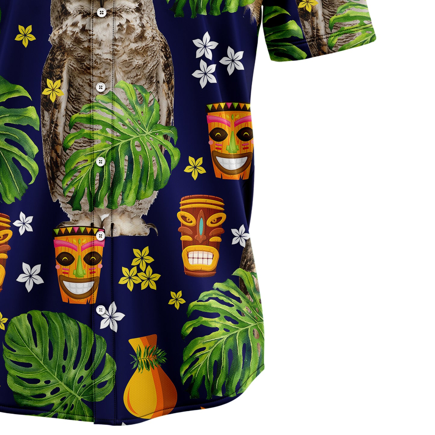 Owl Native Tropical T1307 Hawaiian Shirt