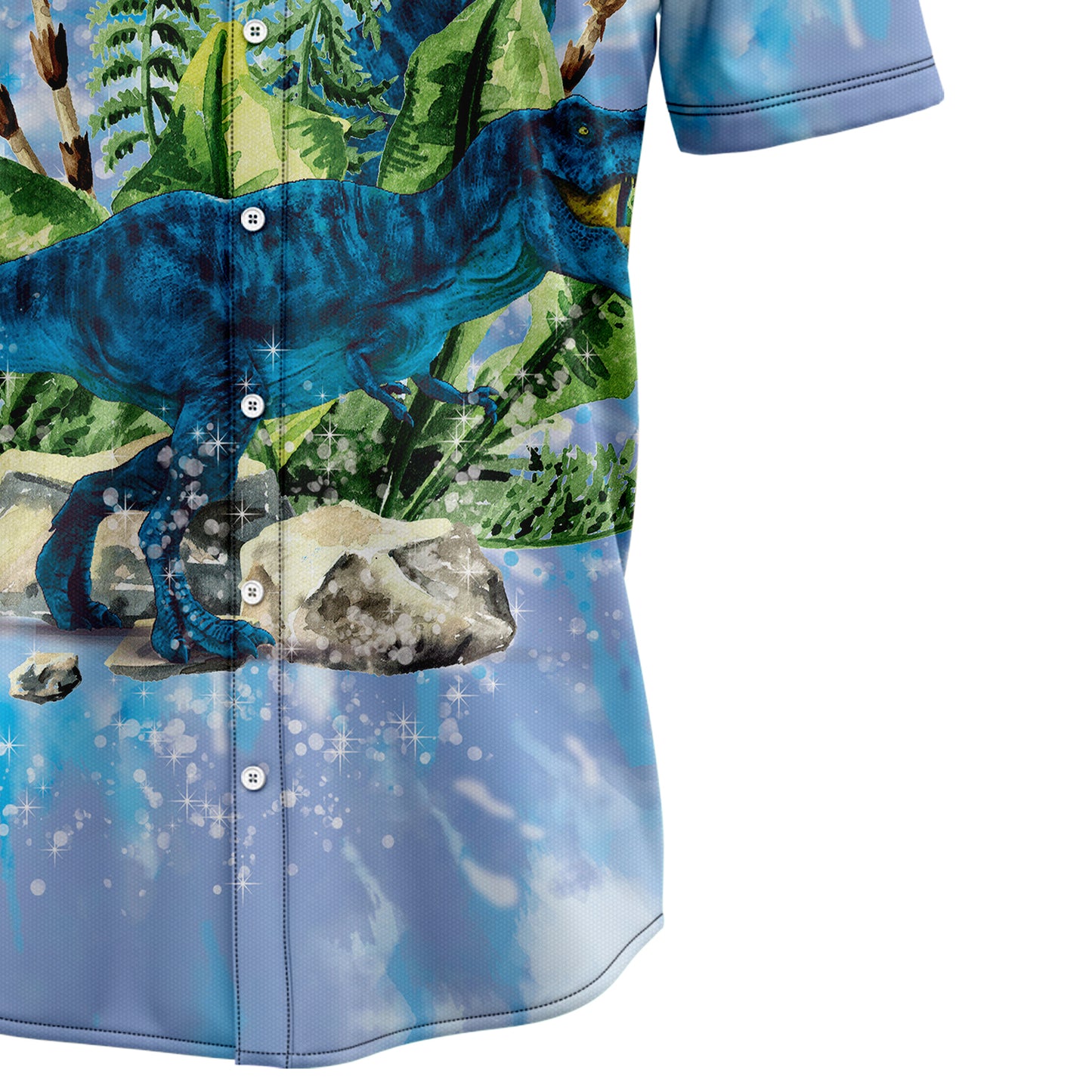 T-Rex Tie Dye H97022 Hawaiian Shirt