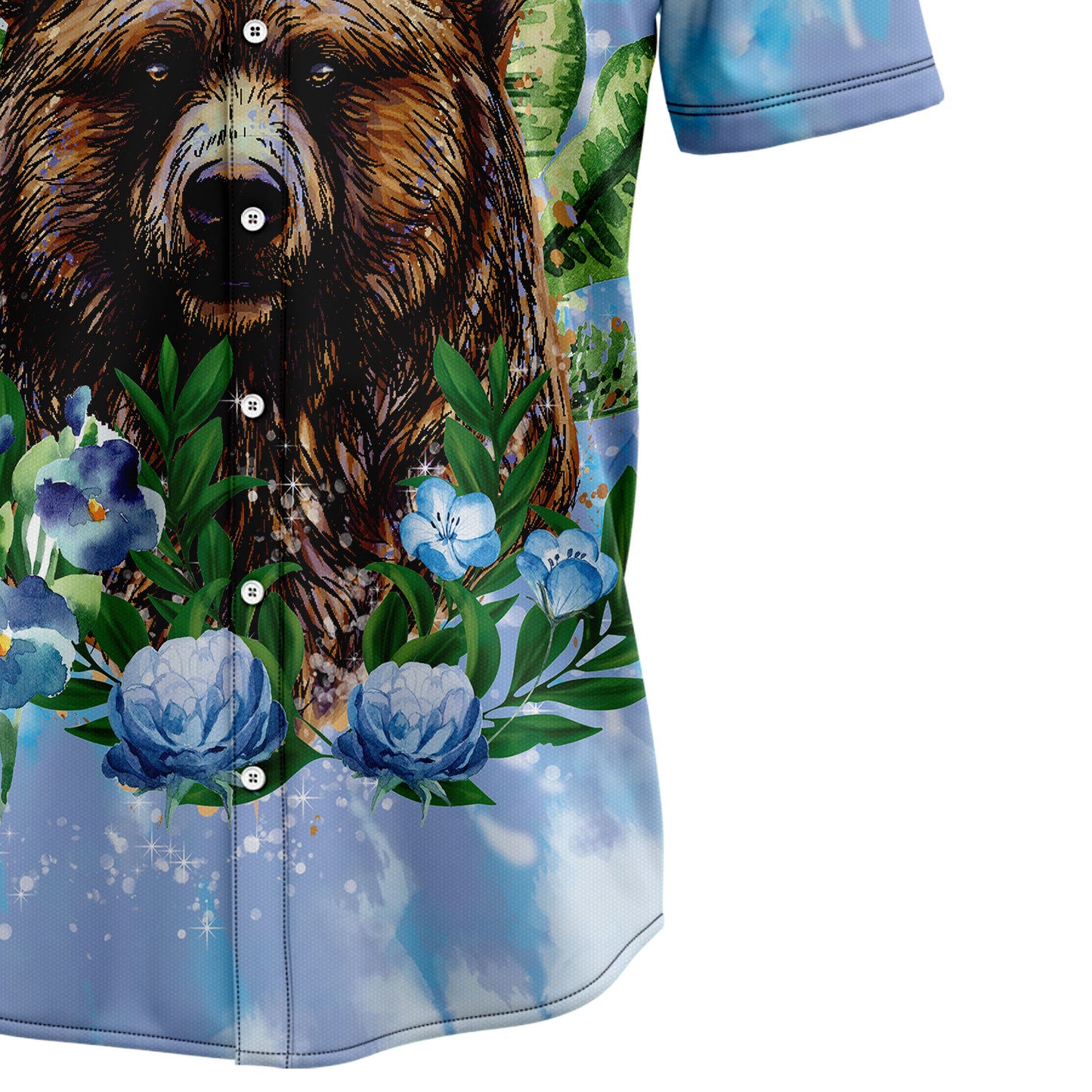 Bear Tie Dye H97023 Hawaiian Shirt