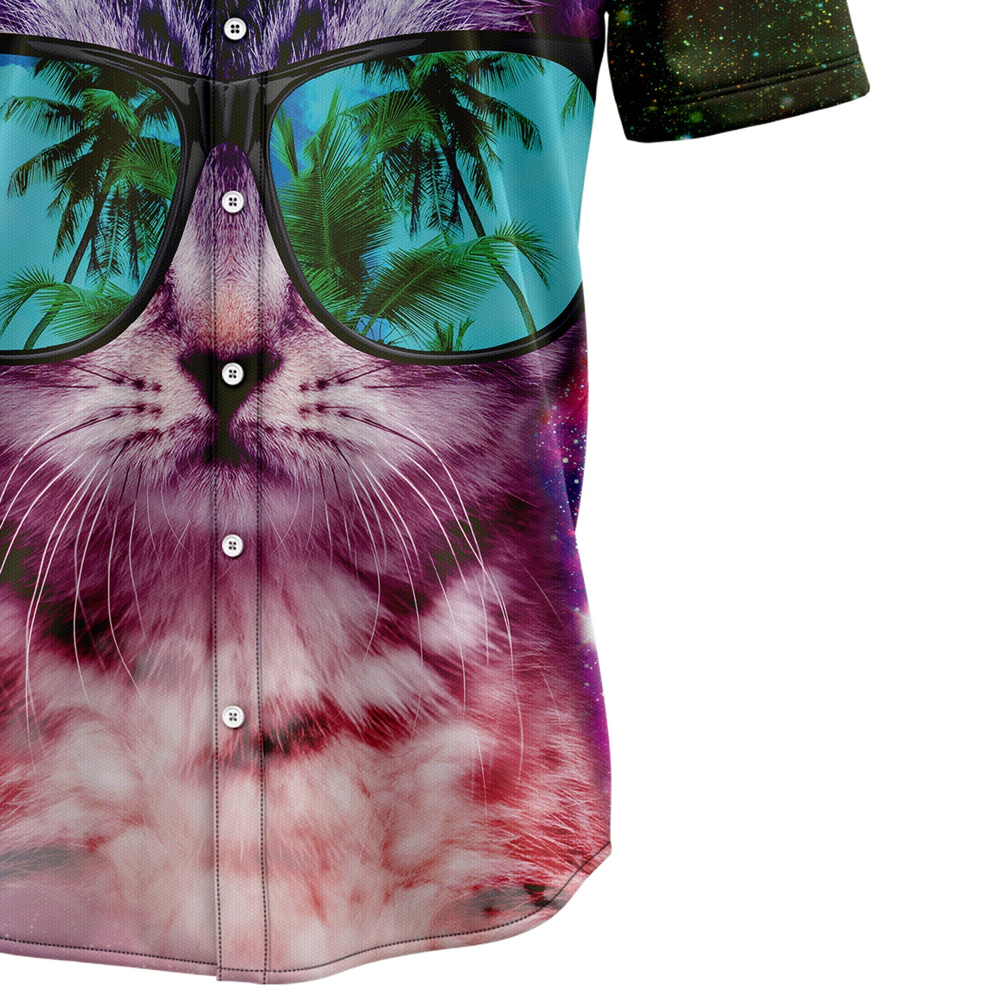 Cat Galaxy T1307 Hawaiian Shirt
