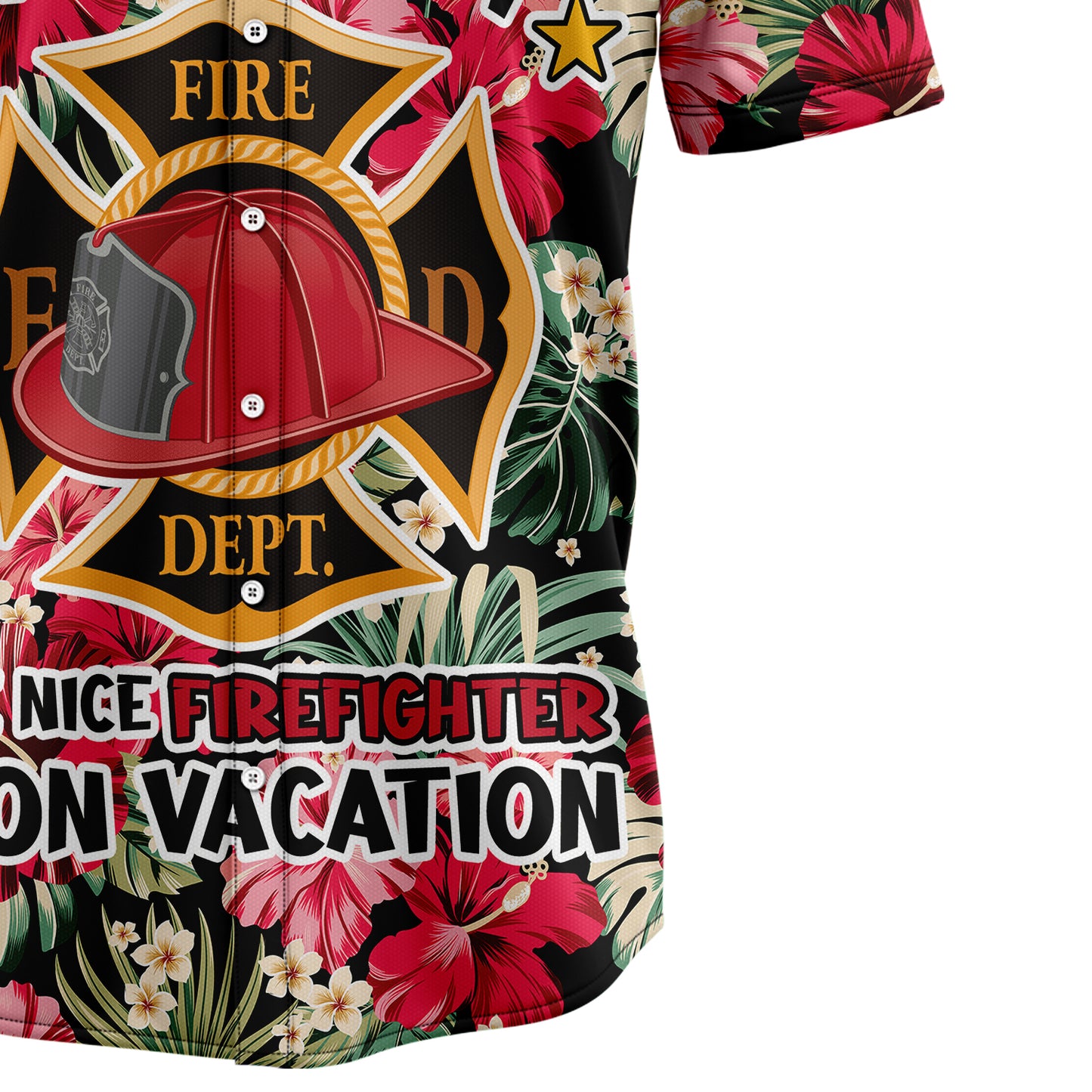 Firefighter On Vacation TG5713 Hawaiian Shirt