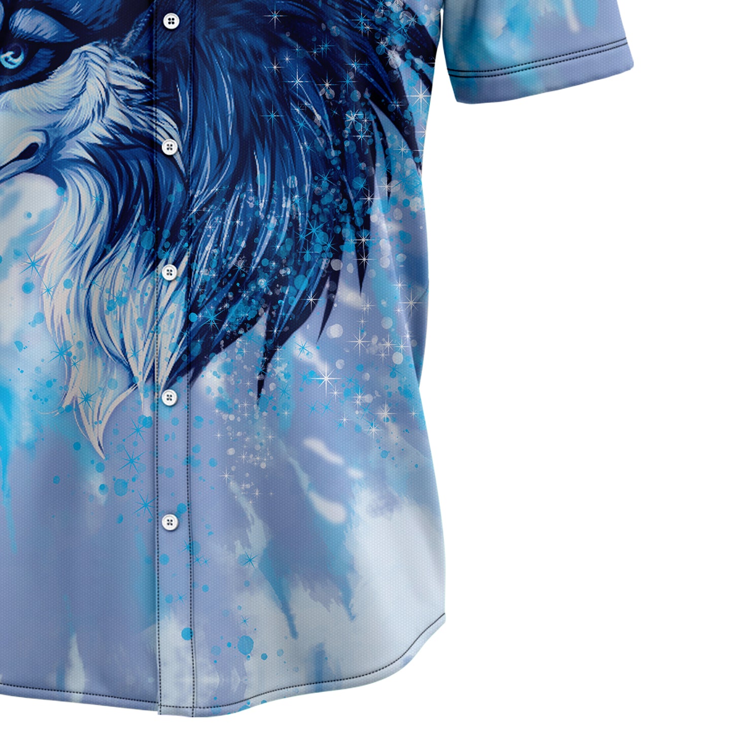 Wolf Tie Dye H77078 Hawaiian Shirt