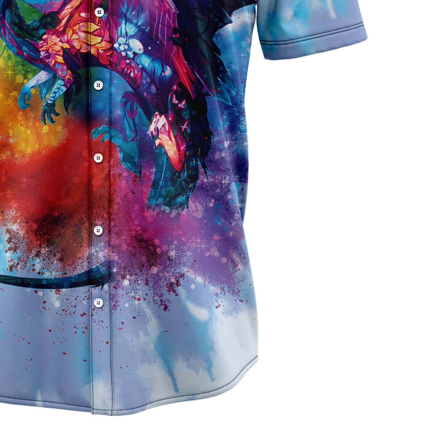 Dragon Tie Dye H97025 Hawaiian Shirt