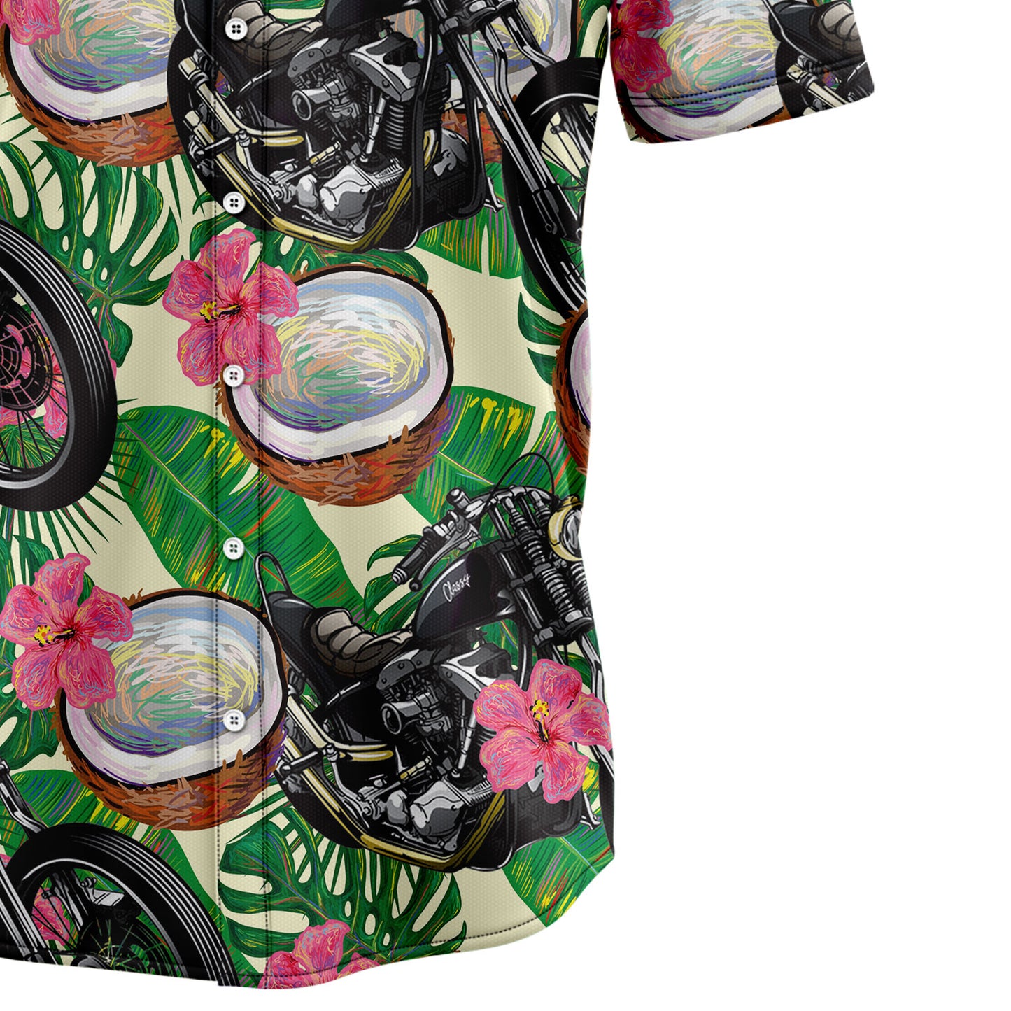 Motorbike Tropical Coconut G5729 Hawaiian Shirt