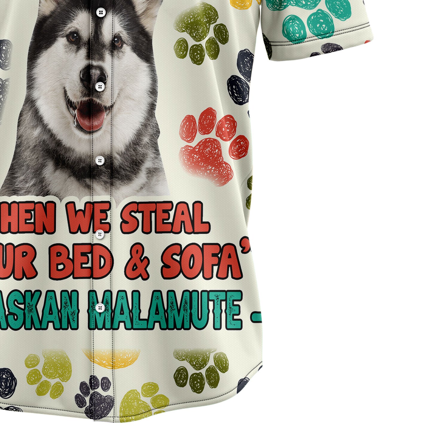 Alaskan Malamute Steal Your Heart H28811 Hawaiian Shirt