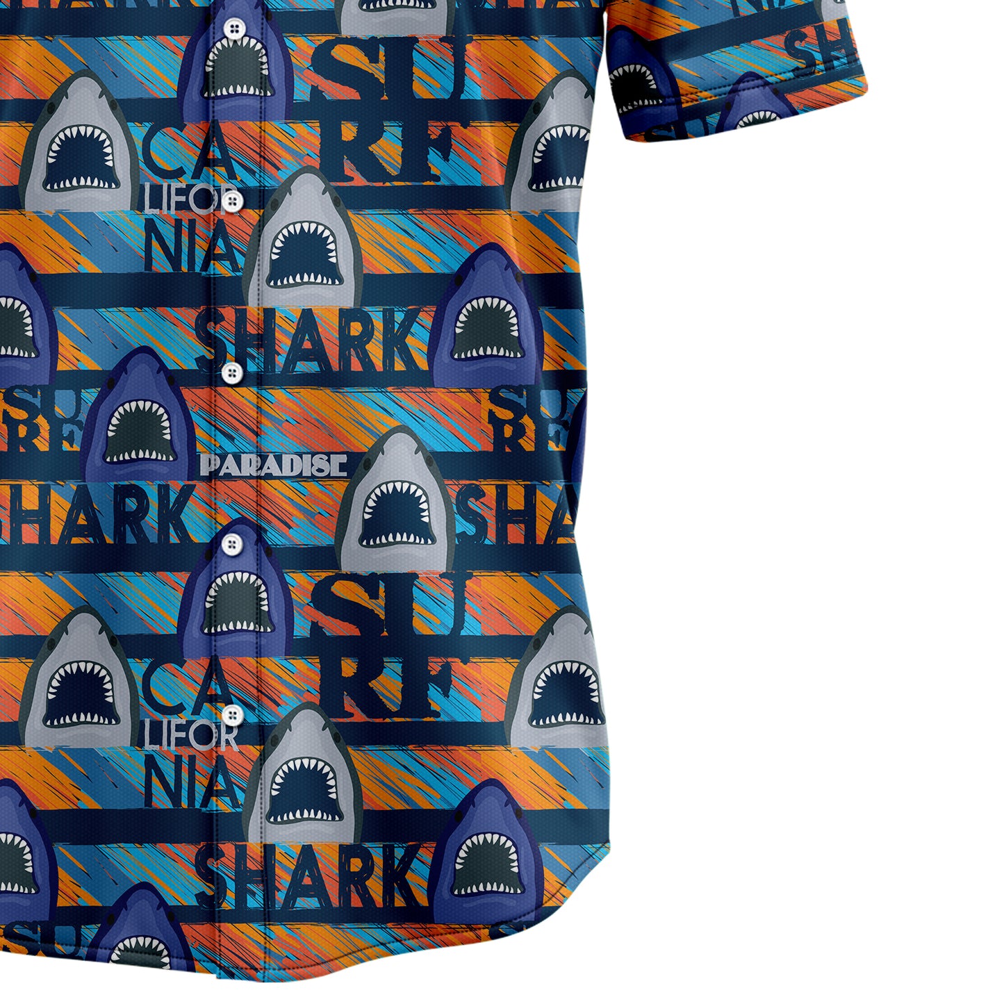 Shark Paradise T1007 Hawaiian Shirt